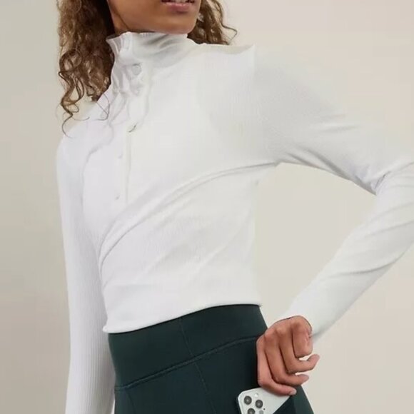 Athleta Fleece Lined Stash High Rise Leggings in Cypress - Picture 3 of 9